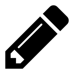 Gui Pencil Outline Svg Vector, Free Vectors File